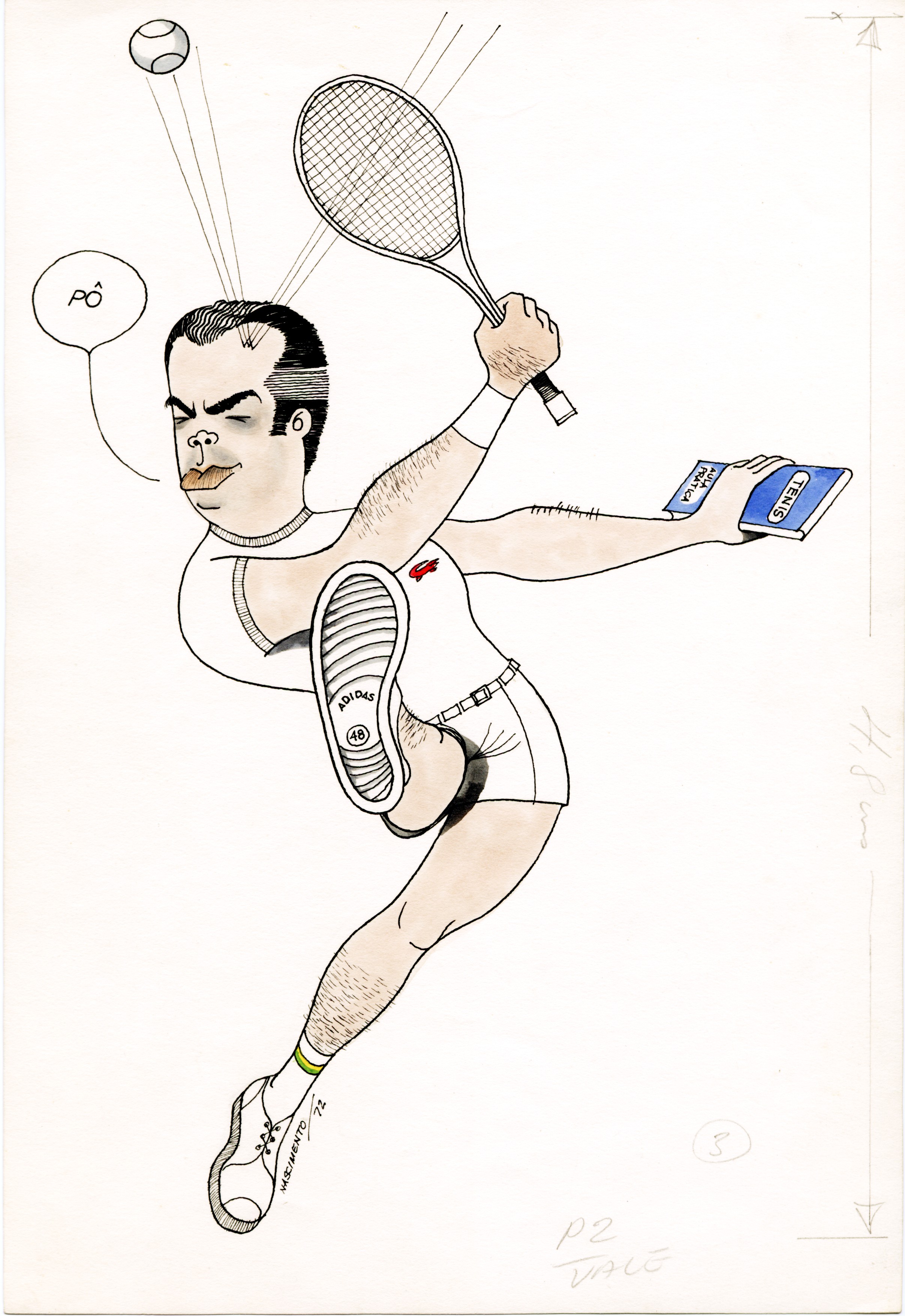 Caricatura de Marcos Viana, ex-presidente do BNDES.