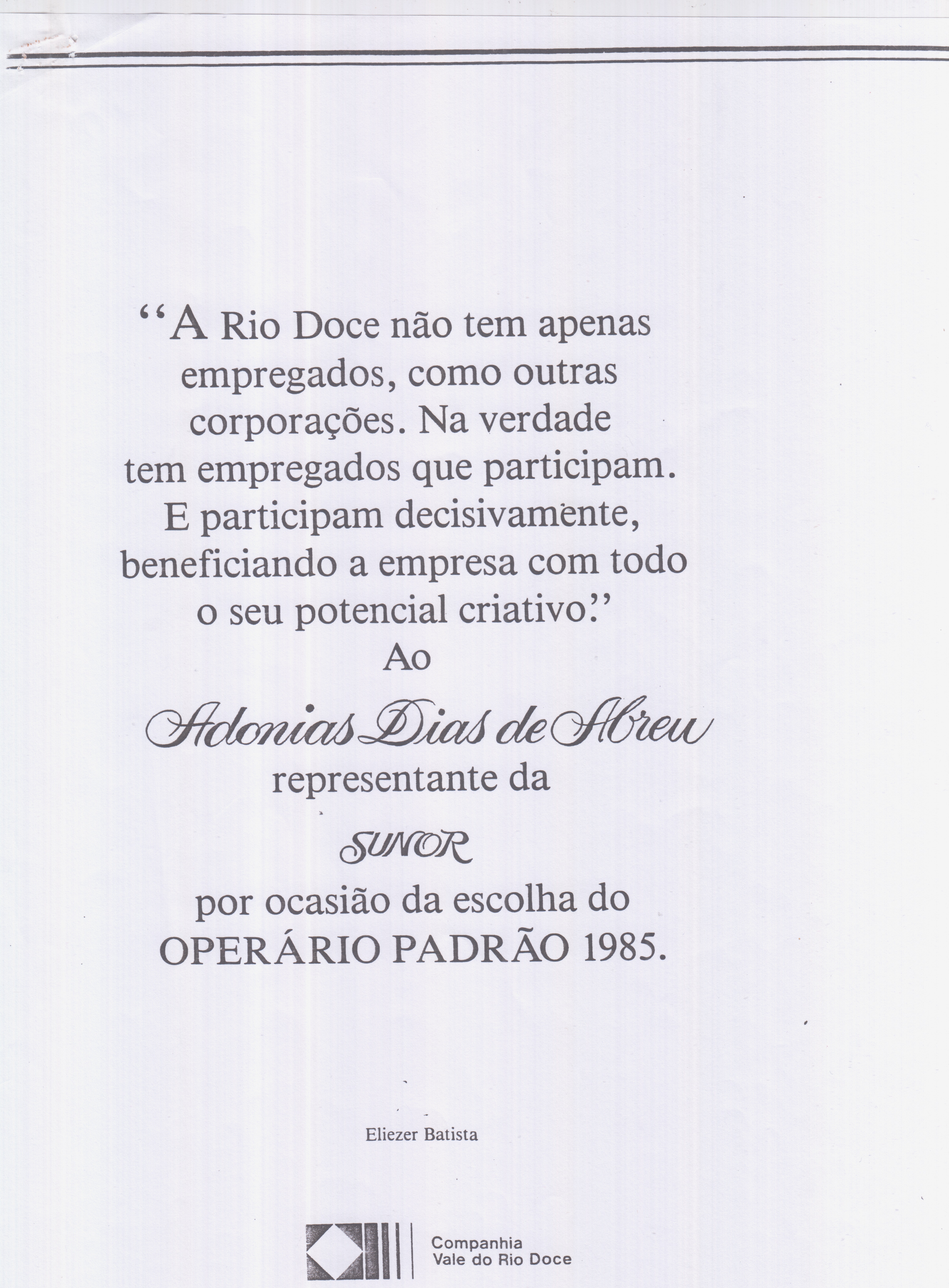 Congratulações pelo título de 