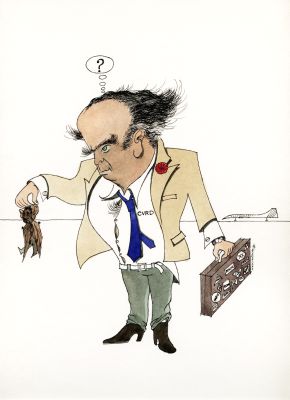 Caricatura de Eliezer Batista.