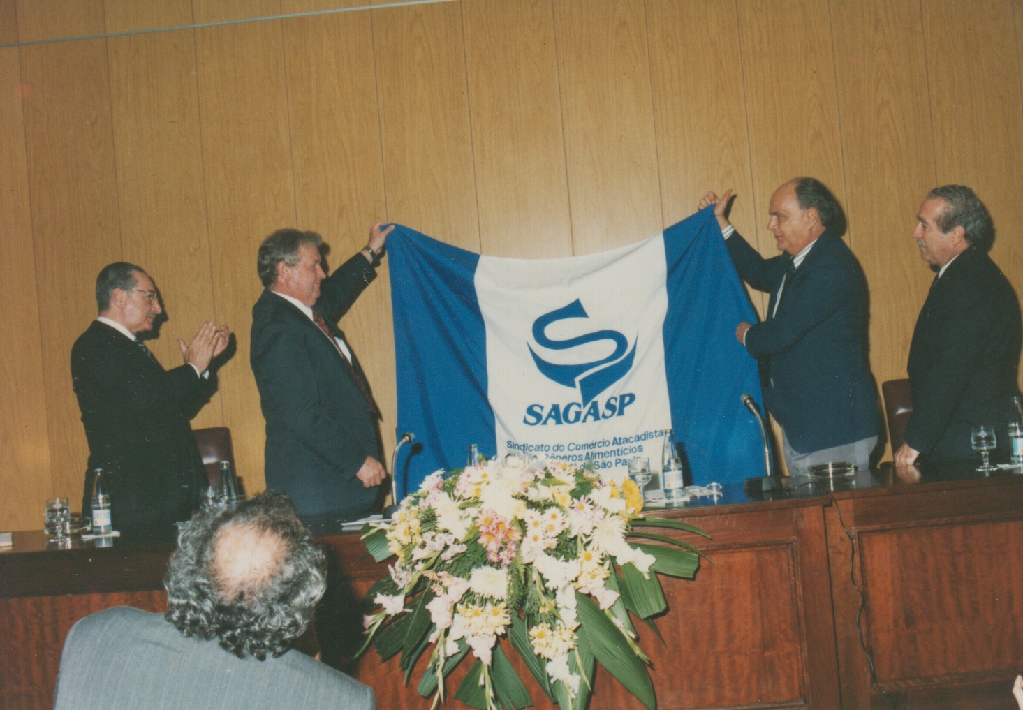 Evento de 60 anos do SAGASP.
Na foto, Euclides Carli, Dadá, Ítalo Tucci, Vicente La Pastina.