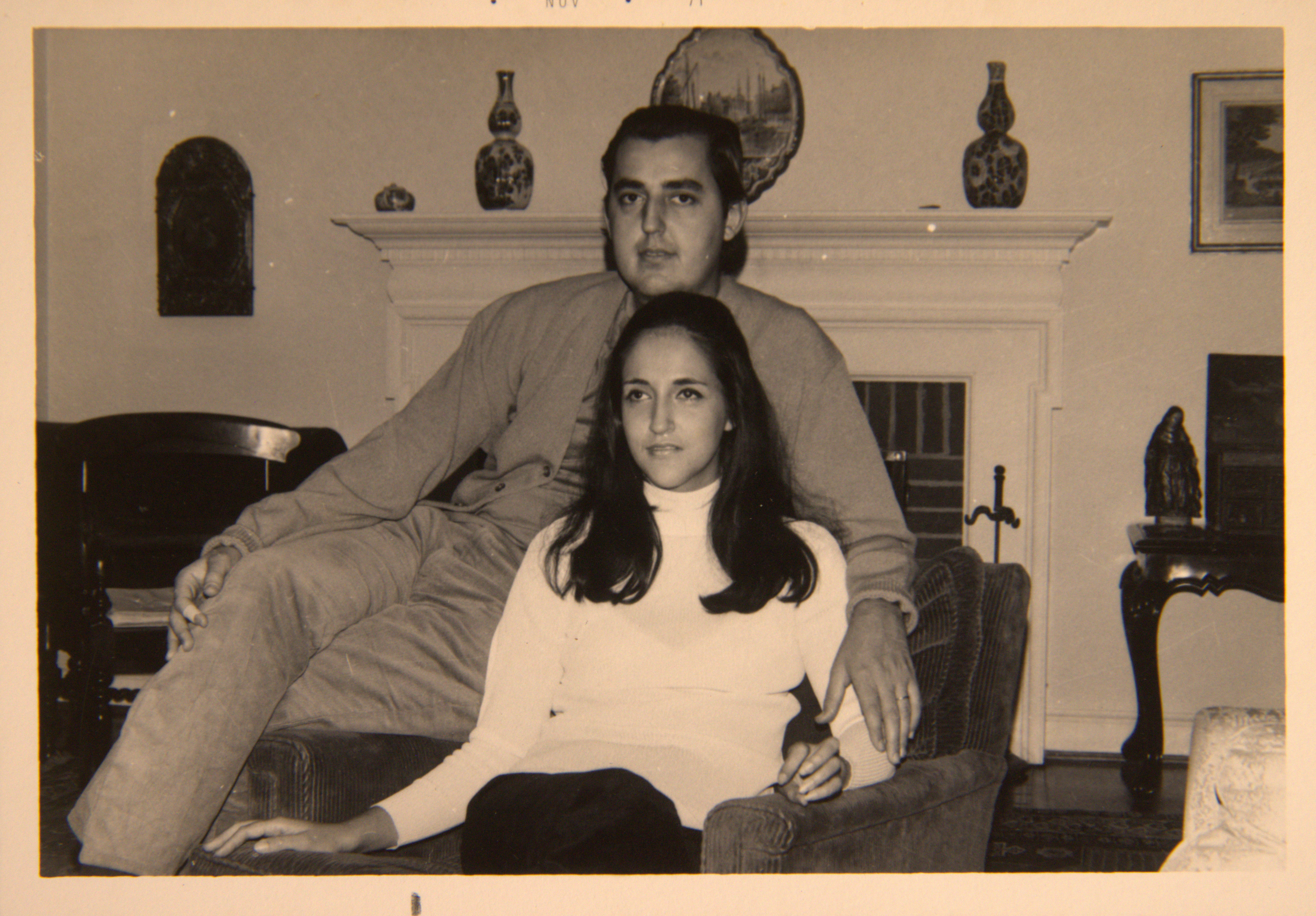 Foto em que Gilberto Saboia está junto com a esposa Maria Helena Paes Saboia.