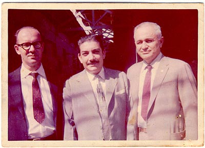 Na Casa da Borracha, visita do gerente de Recife.Na foto (da direita para a esquerda): Luís, Marcos Vinícius (diretor superintendente da Casa da Borracha) e  Aldemar Lafaite (gerente).