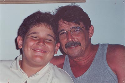 Armando com o filho Pedro