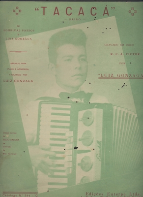 Capa de partitura de uma das músicas que Célio Balona tocava em seu programa de televisão.