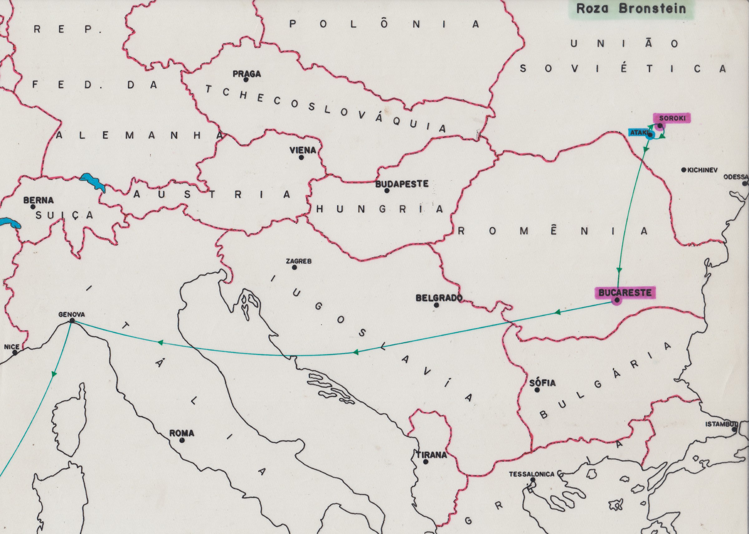 Mapa de trajetória de Rosa Bronstein 2