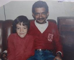 Emerson e seu pai Vicente de Jesus.