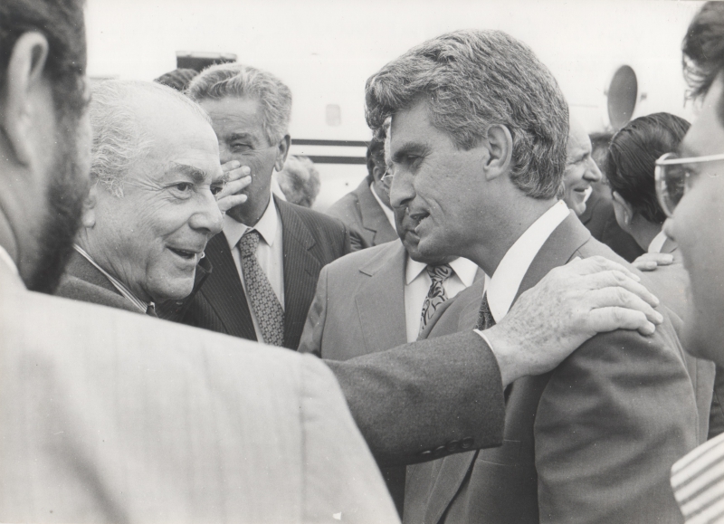 Visita do Governador Leonel Brizola a Campinas, Aeroporto de Viracopos, 17 de Janeiro de 1992.