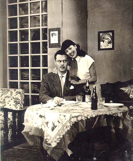 Vida Alves e Walter Forster, par romântico da primeira telenovela da televisão brasileira, 