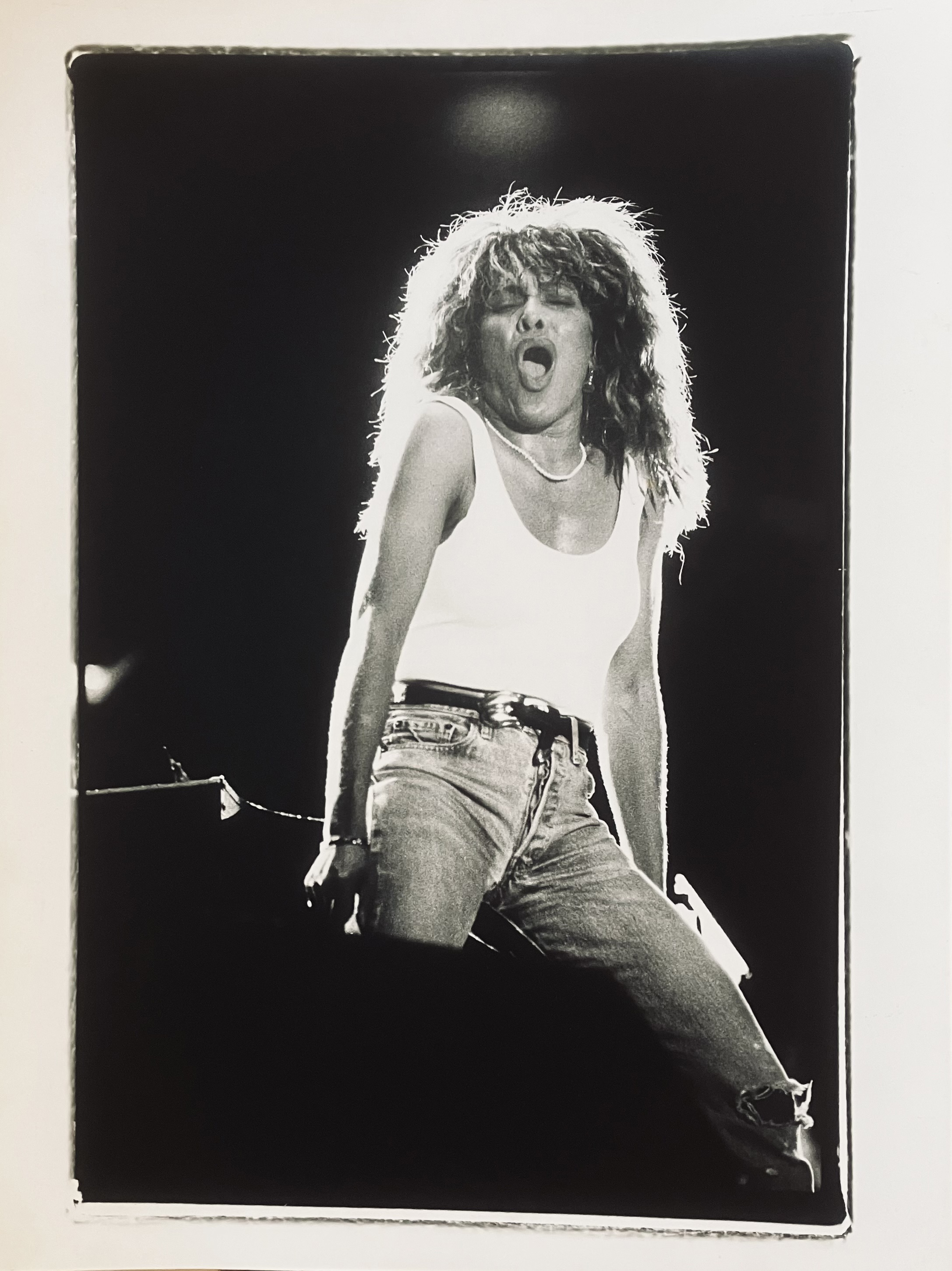 Márcia fotografou Tina Turner no show no Pacaembu enquanto trabalhava na Folha de São Paulo