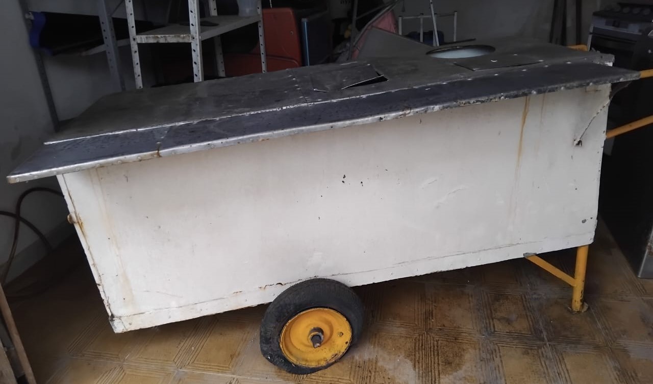 Carrinho de lanche que deu início ao Passaporte do Paulinho, no bairro da Pitanguinha.