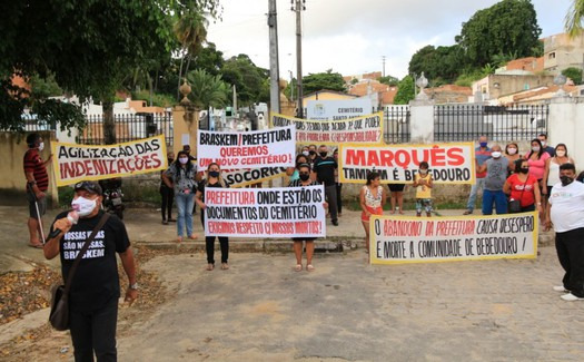 Primeira Manifestação organizada por José Balbino para denunciar o fechamento do Cemitério Santo Antônio, em Bebedouro.