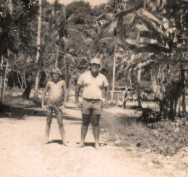 Na Chácara vizinha a de sua família, local que frequentou desde a infância até a idade adulta. Marco Aurélio Fragoso e José Balbino.