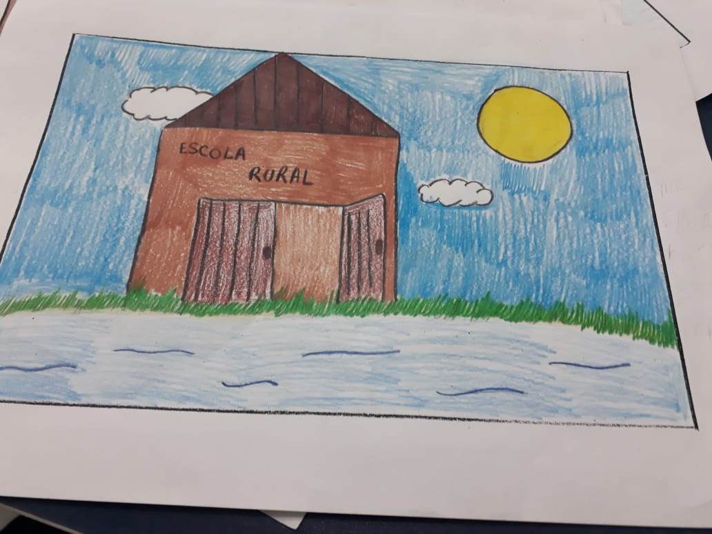 Escola rural onde lecionava quando era professora