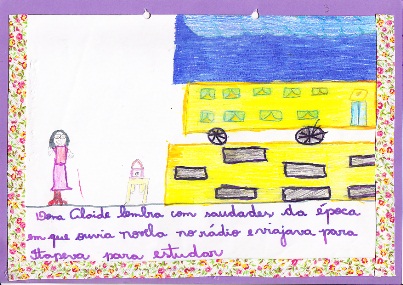 historia: Dona Alaíde gostava de ouvir rádio novela e lembra com saudades desse tempo.<br>