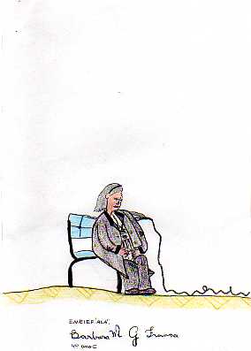 historia: Desenho de observação da entrevistada.