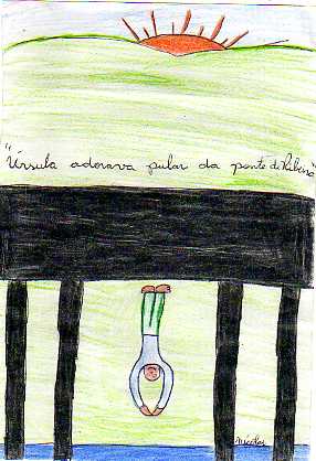 historia: A entrevistada adorava saltar da ponte e atravessar o rio nadando.