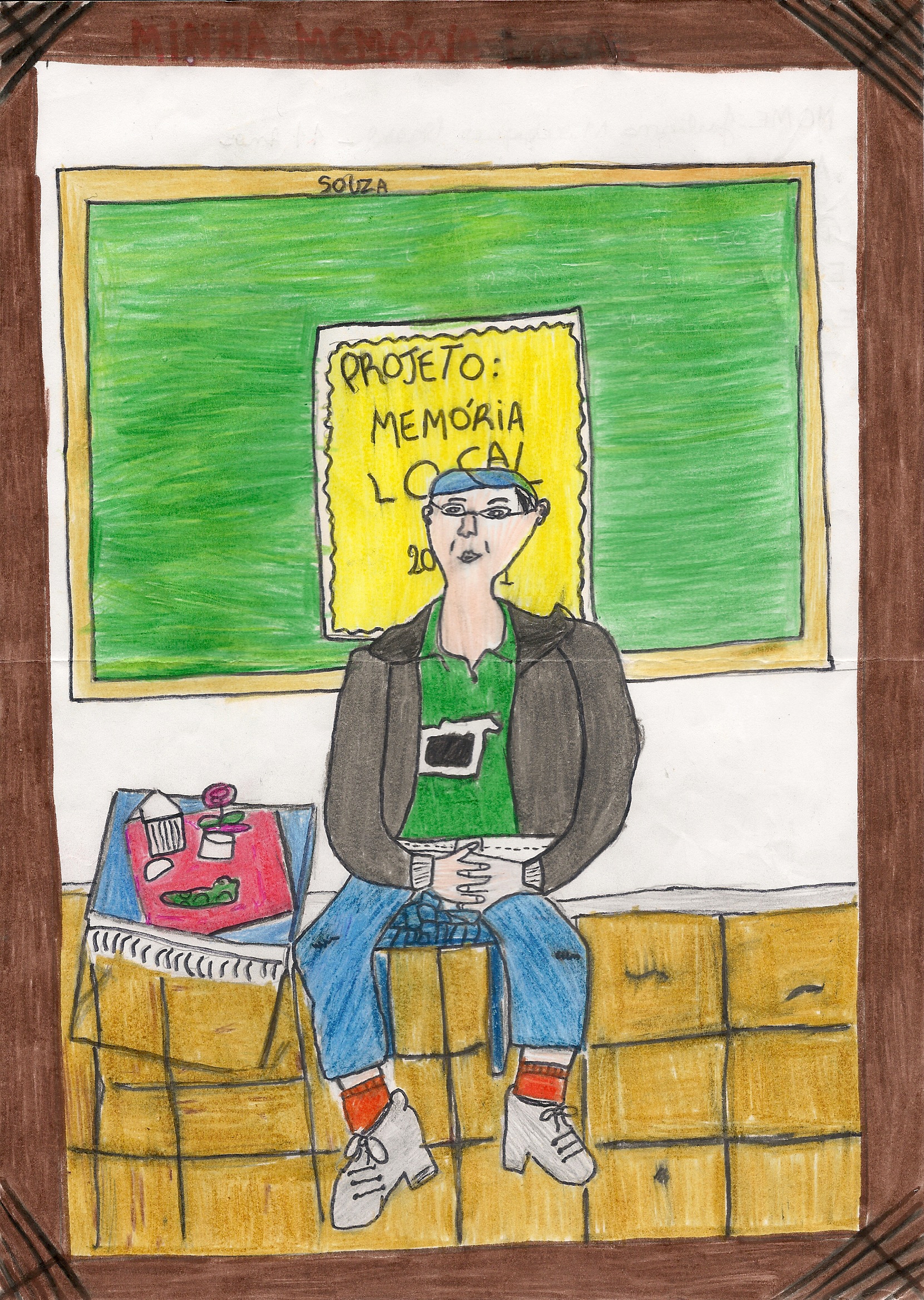 historia: Seu Zé dando seu depoimento.<br>