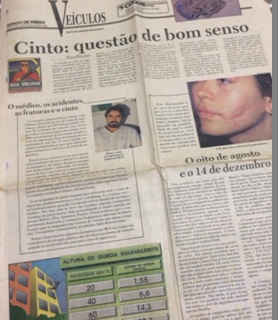 Matéria do jornal Estado de Minas, publicado em agosto de 1993