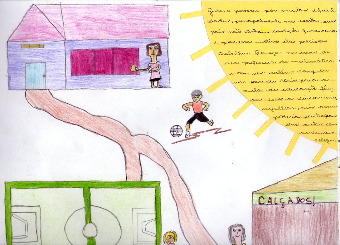 historia: Gislene teve uma infância bastante dificil, por isso começou a trabalhar cedo.<br>