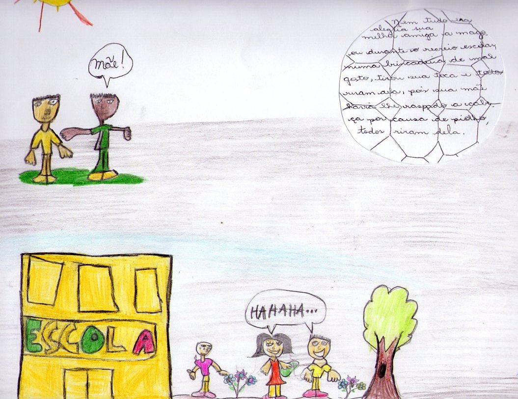 historia: Gislene sobre preconceito dos colegas na escola.<br>