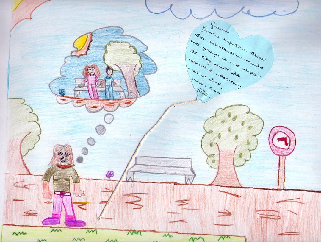 historia: Gislene namorou durante dez anos pra depois casar-se.<br>