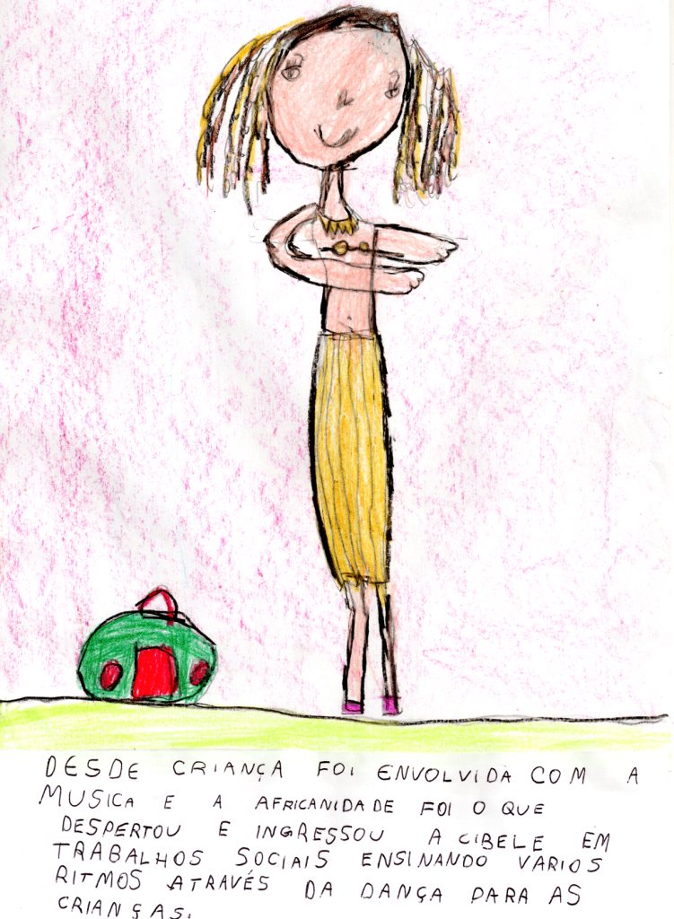 historia: Ensaindo passos da dança.<br>