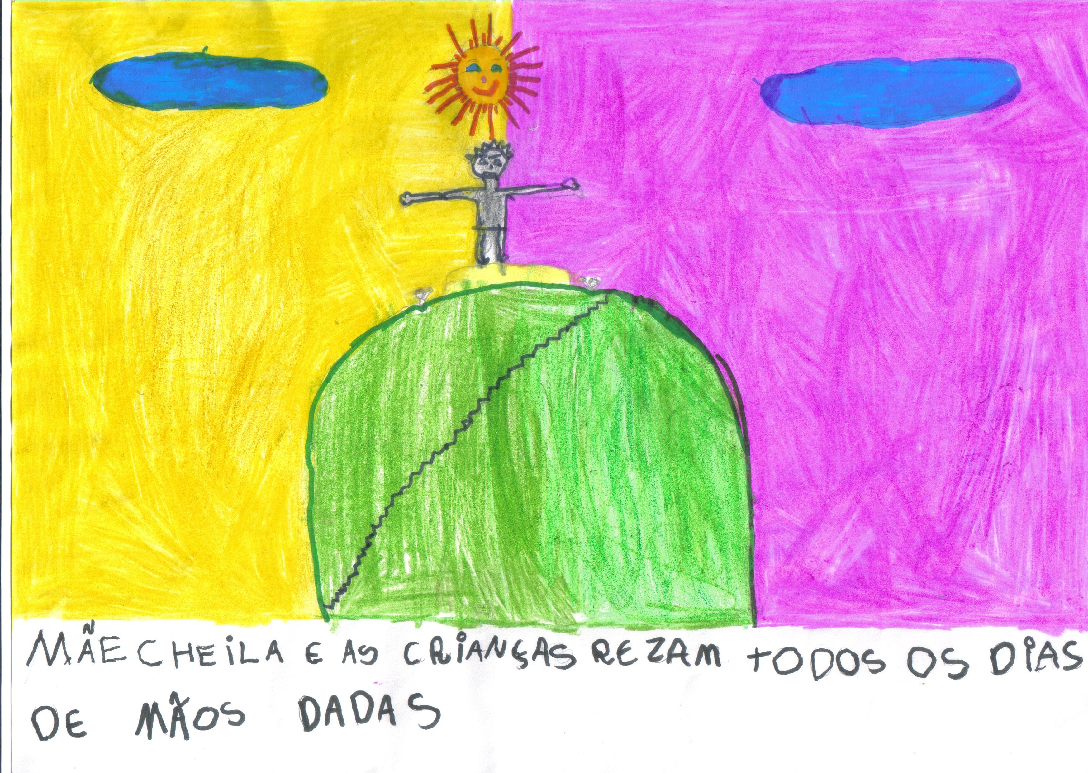 historia: As crianças do bairro atendidas pelo Instituto começam a auxiliar Cheila na superação da dor. Eles juntos rezam para que nunca essa tragédia venha a atingir outras famílias.<br>