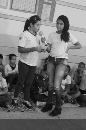 Alunos entrevistam Dona Alice