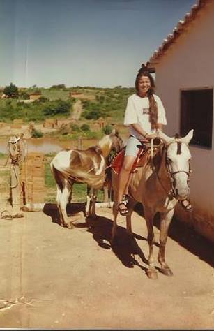 Nessa imagem é possível ver o tamanho dos meus cabelos.