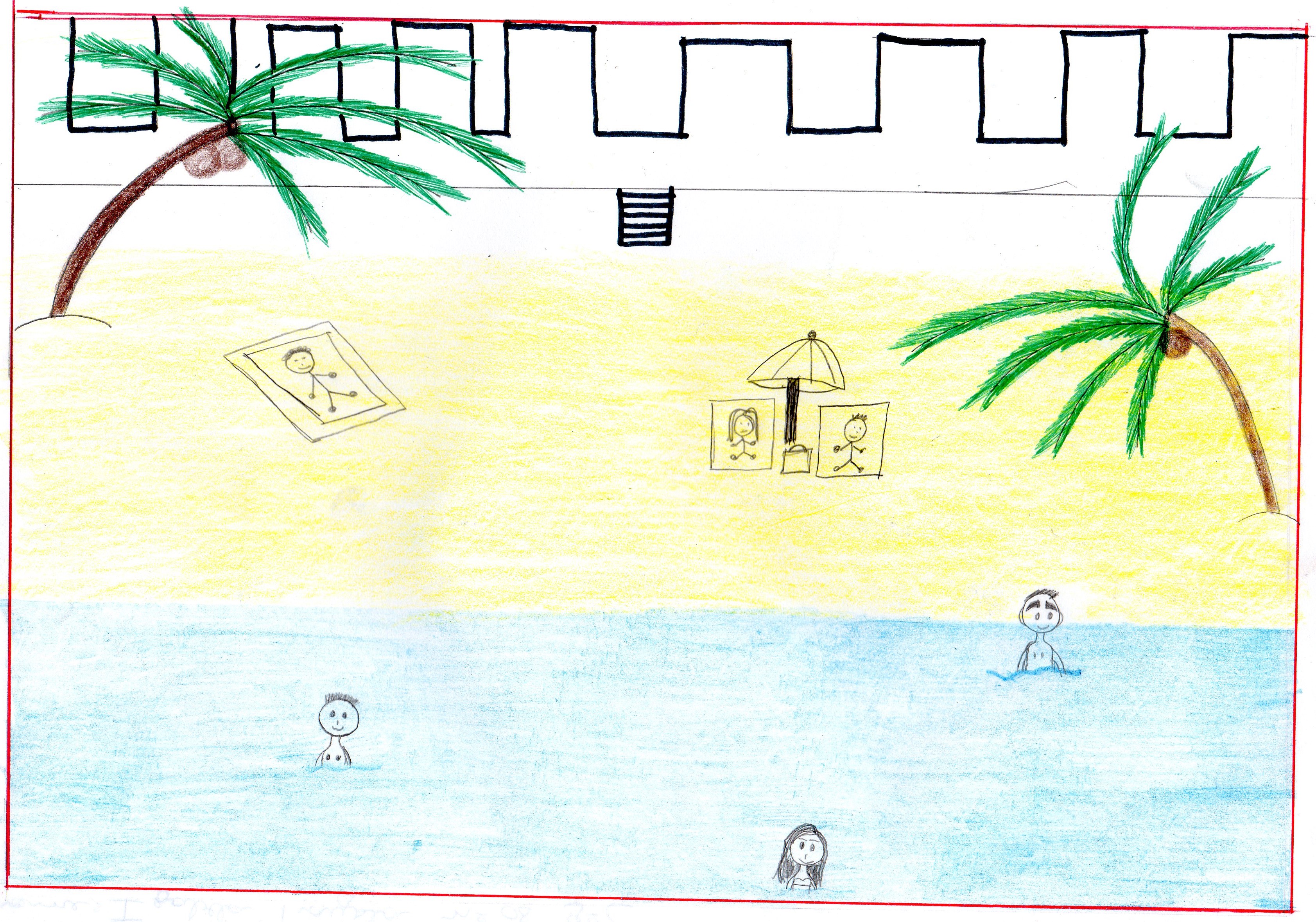 Na praia com a família