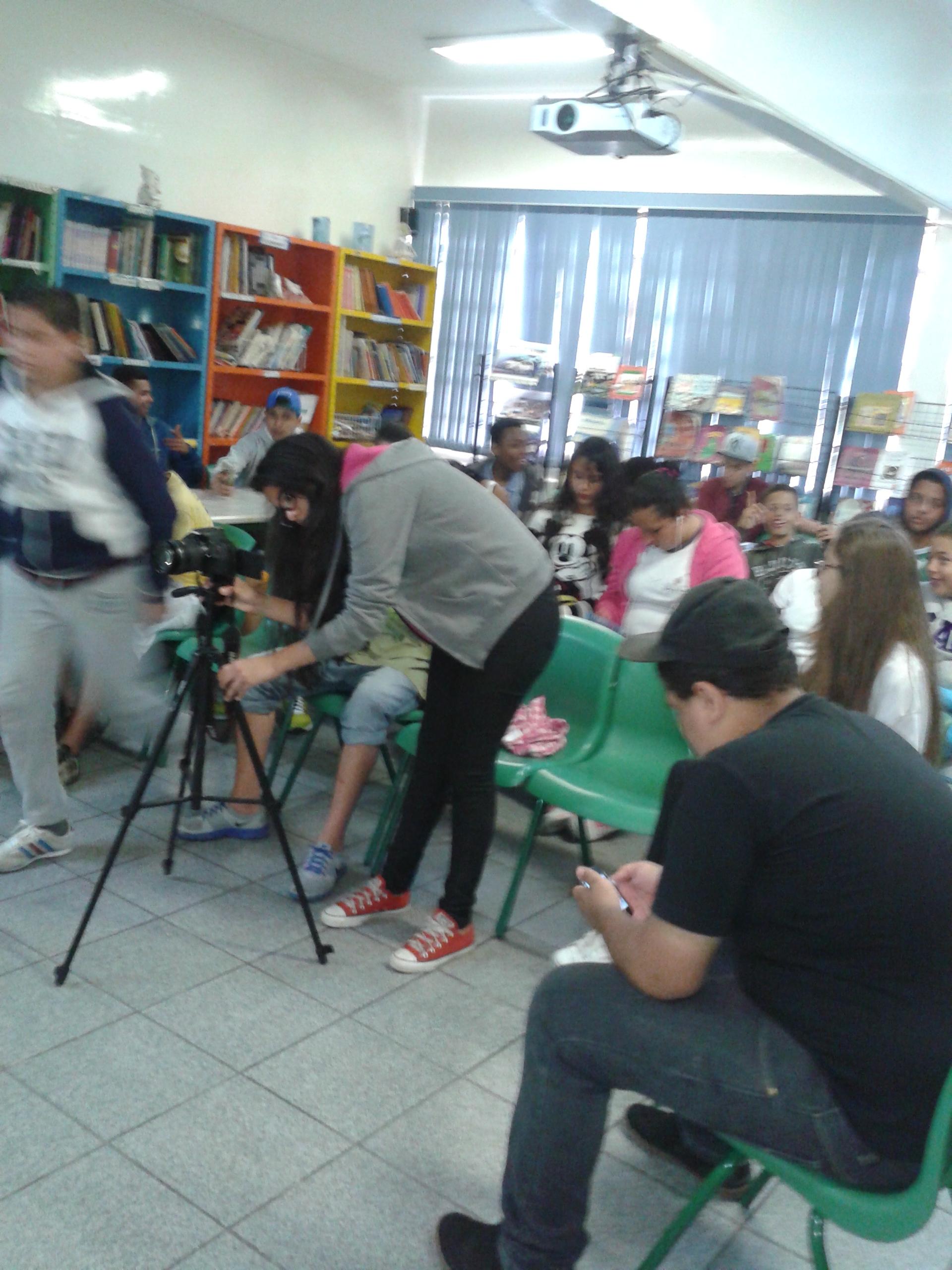 Organização do espaço para entrevista