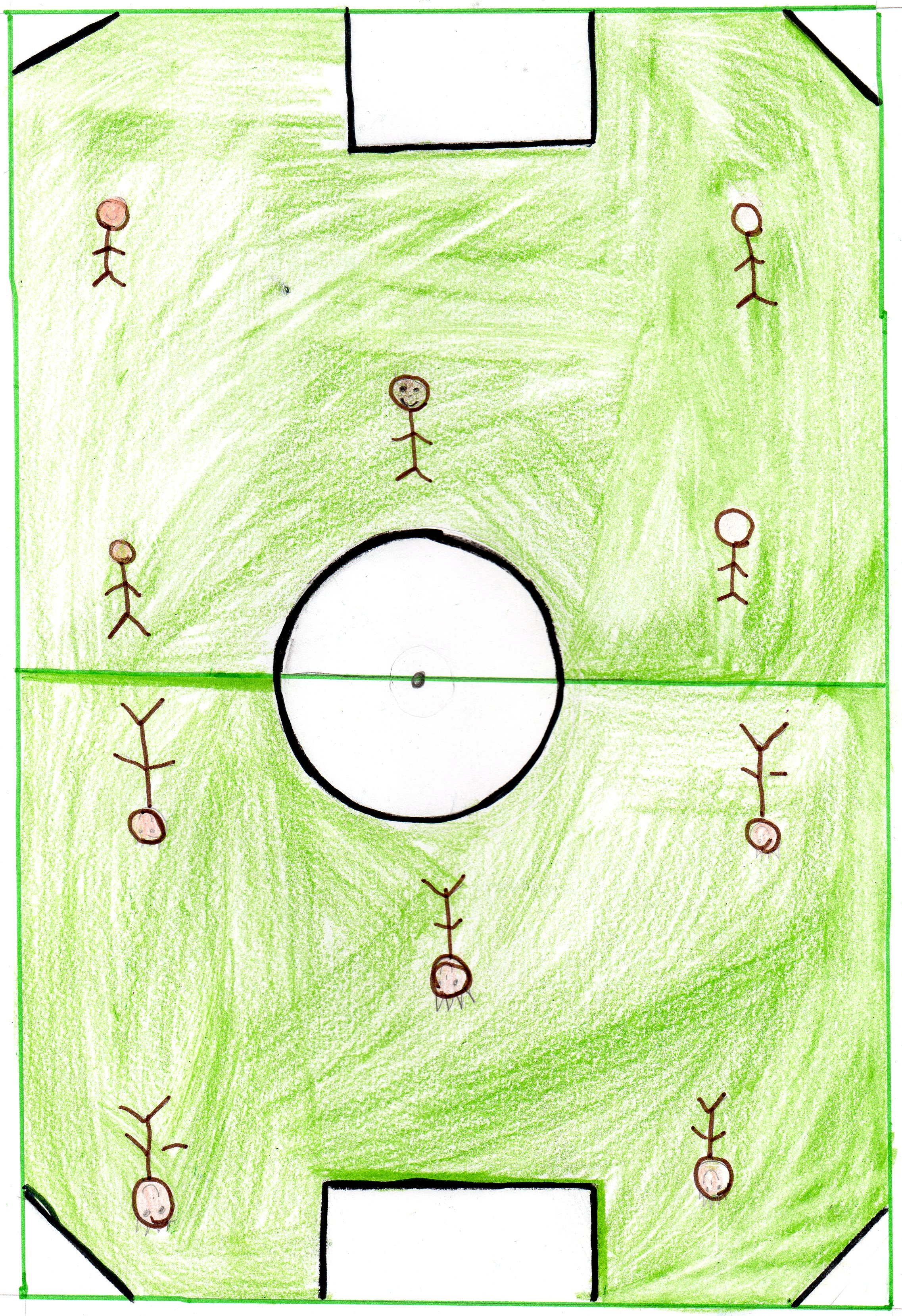 Jogando bola com os amigo