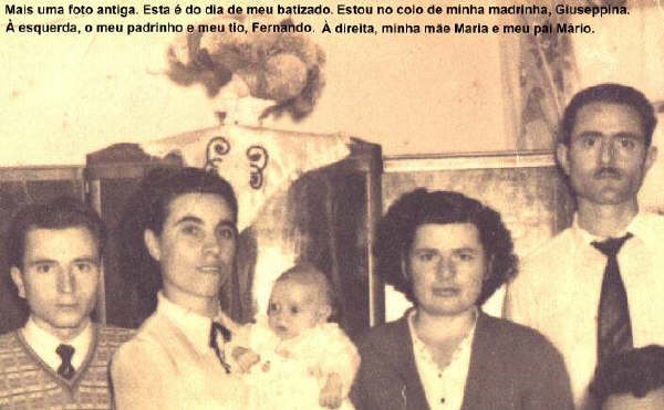 historia: Esta, talvez, seja a minha primeira foto, tirada no dia de meu batizado.<br>
