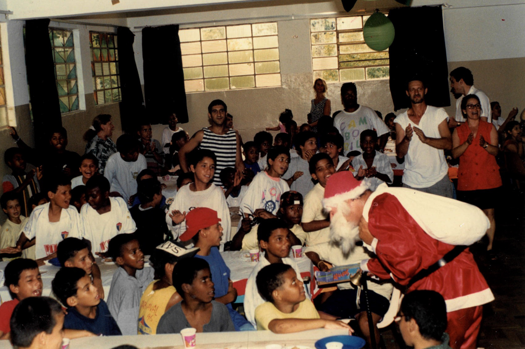 Celebração do Natal dos meninos abandonados da Febem  em 1997