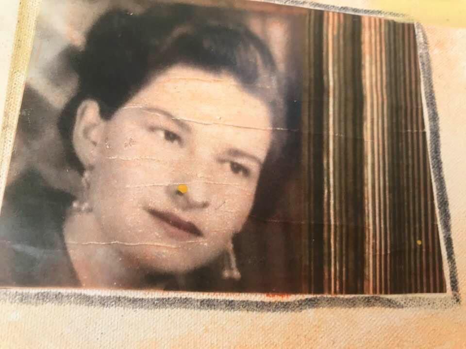 Foto da mãe de Rosângela, Olinda de Jesus Ribeiro Mucci. Segundo Rosângela, sua mãe era uma mulher muito à frente de seu tempo. É uma referência de força, garra, vontade de fazer e dar o melhor.