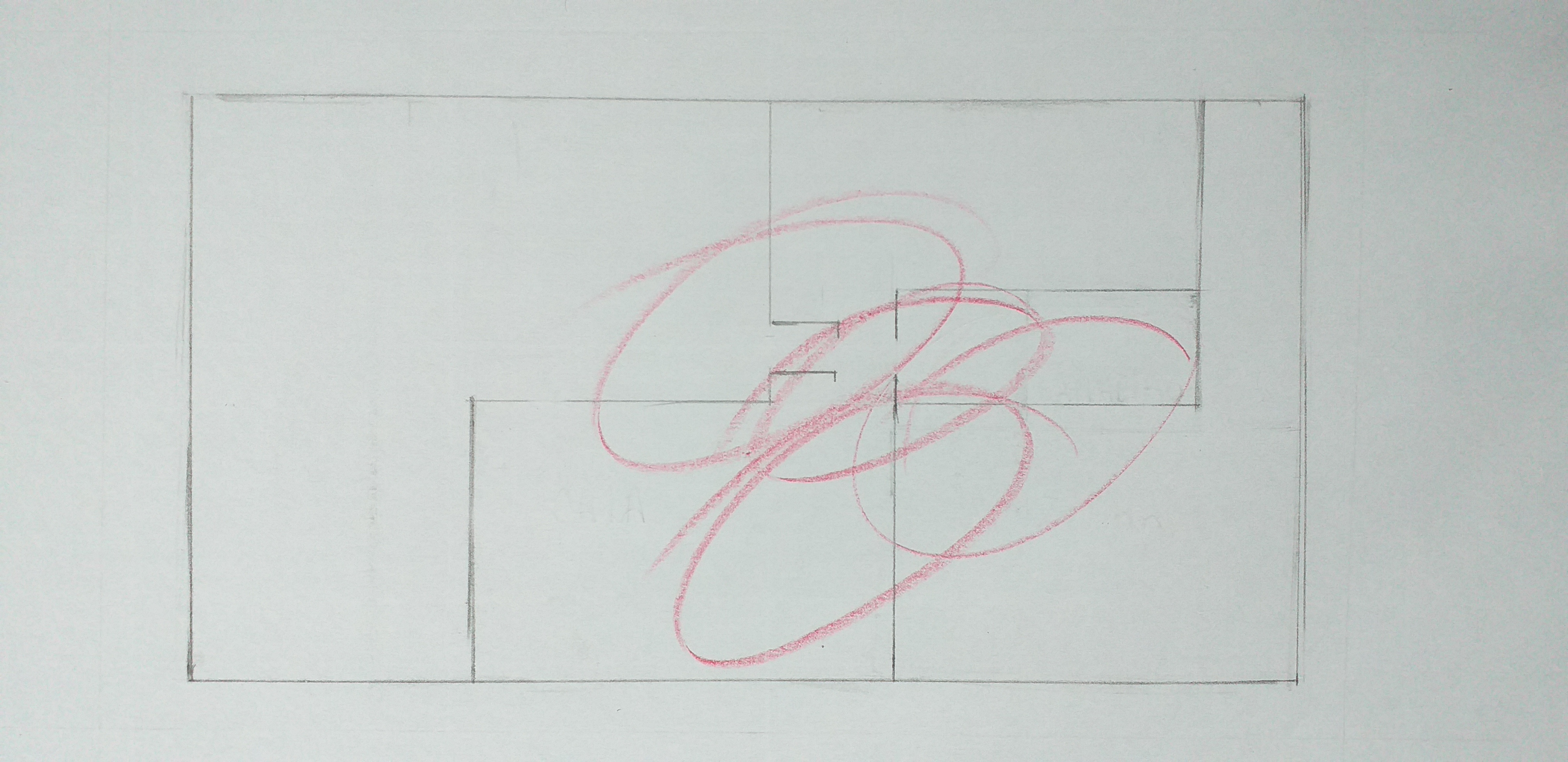 Desenho da planta baixa da casa de Celso. Nesse registro o círculo vermelho demarca o local onde olhou para a mãe pela última vez, antes de seu falecimento.