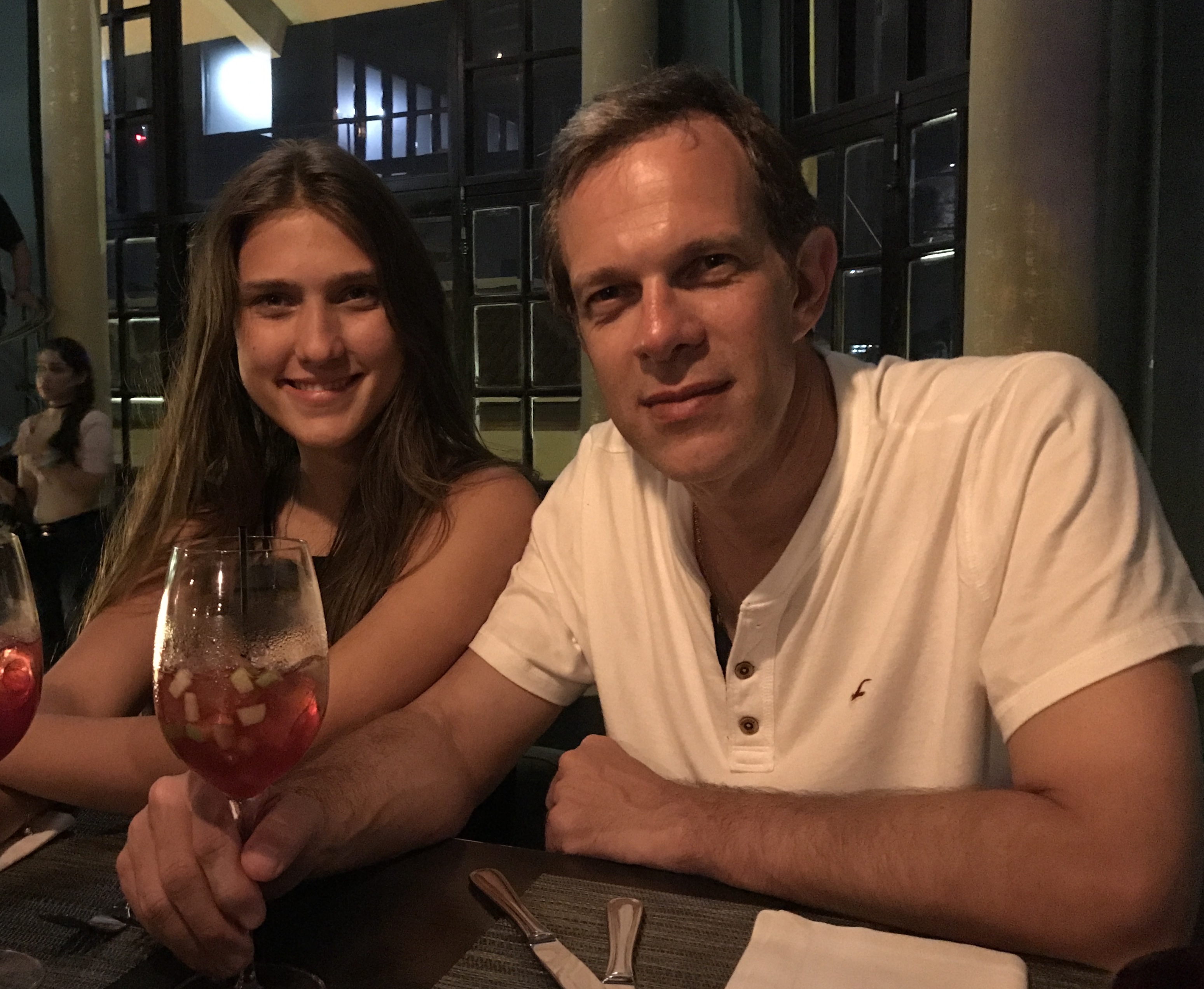 De férias com a Natássia.