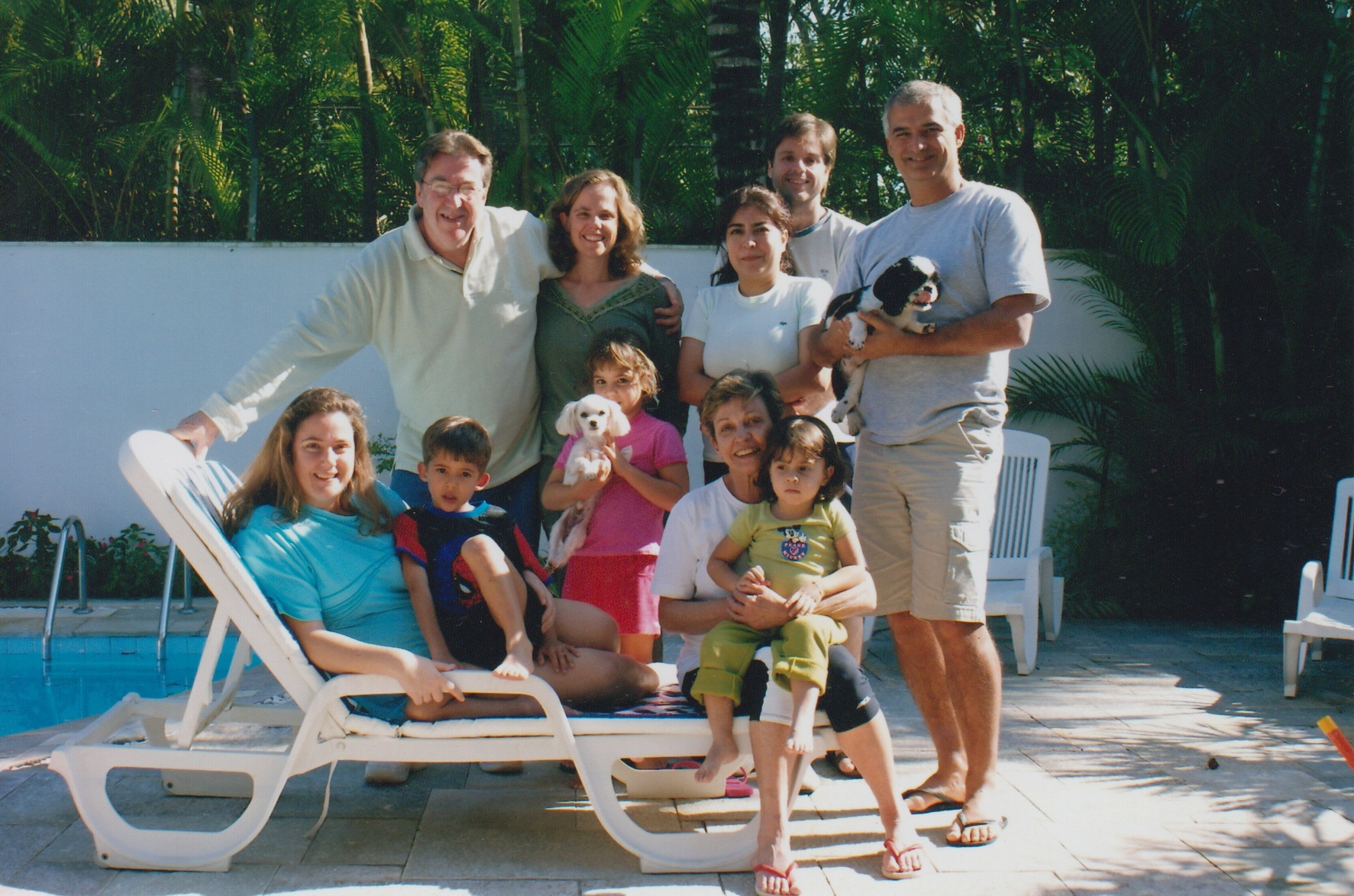 A família toda, com exceção do genro que estava tirando a foto.