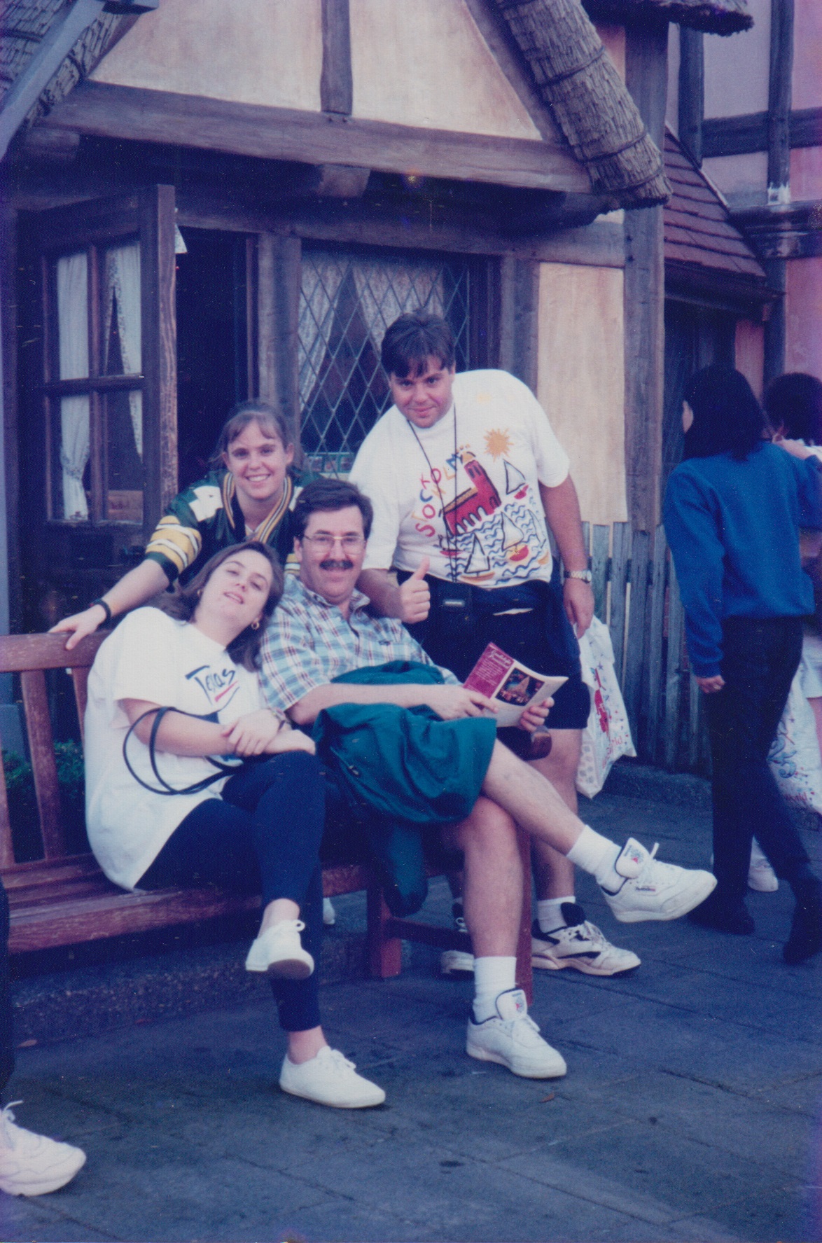 Com os três filhos (Andrea, Luiz Gustavo e a Flavia).