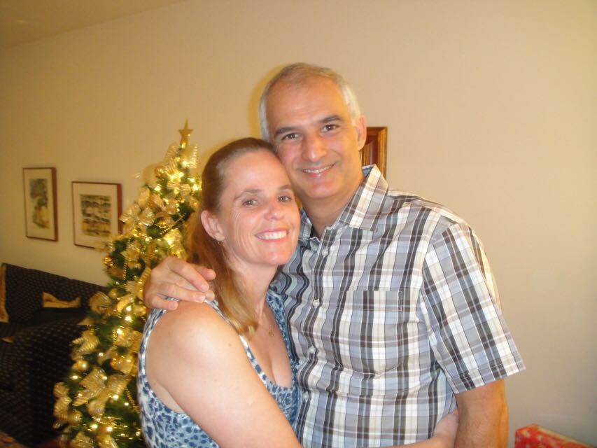Minha filha Andréa com seu marido, Paulo.