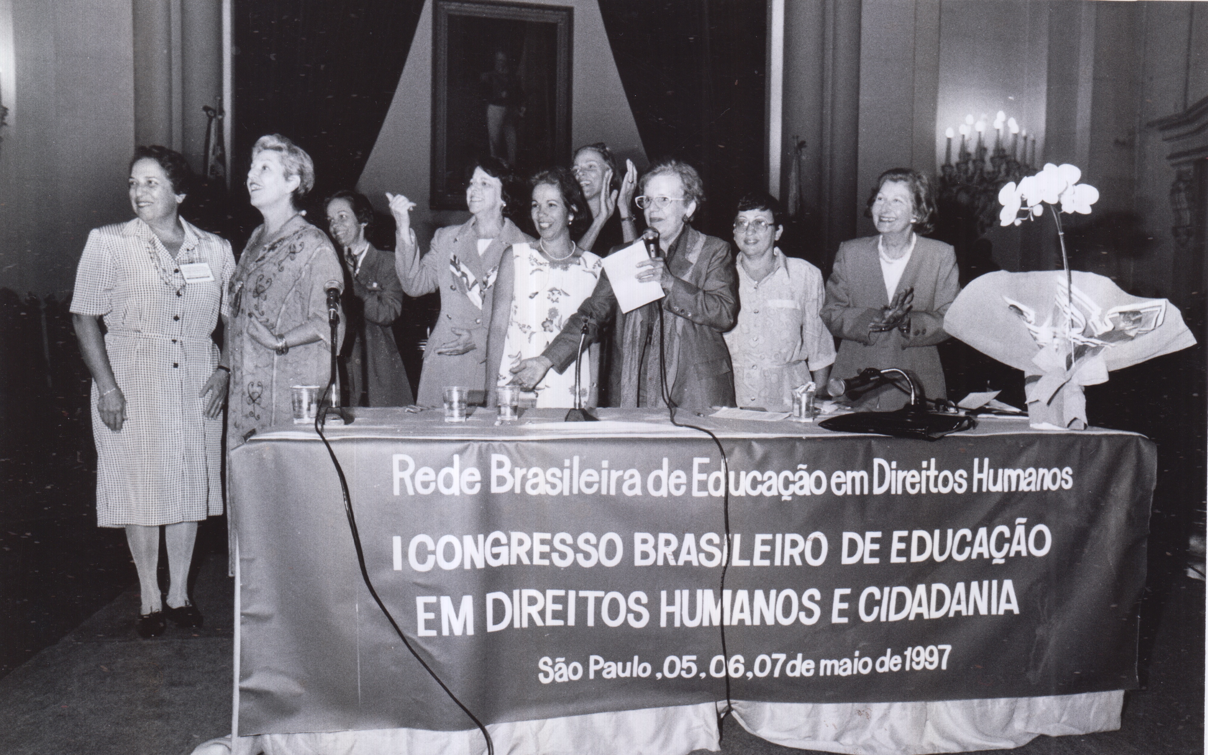 Margarida no primeiro Congresso Brasileiro de Educação em Direitos Humanos e Cidadania, promovido pela Rede Brasileira de Educação em Direitos Humanos