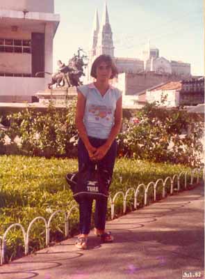 Tirou uma foto para recordar do passeio realizado com um amigo