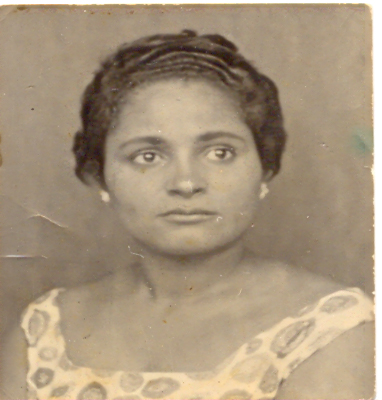 Foto para documento deixada pela sua irmã Hilda da Rocha