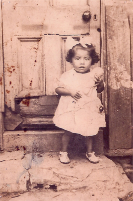 Primeira foto de Rosa, quando tinha pouco mais de um ano de idade.