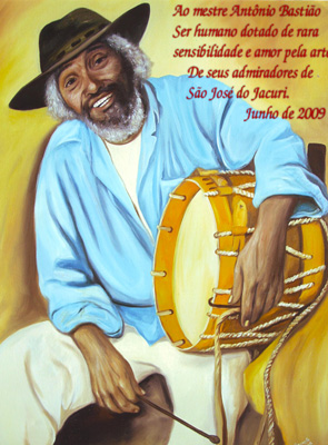 Arte feita por admiradores em homenagem ao Mestre Antônio.