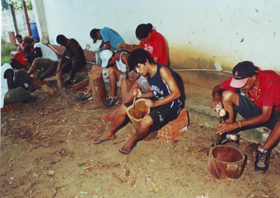 Oficina de tambores com jovens de Timóteo - MG