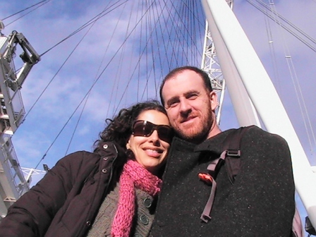 Clarissa e Thiago (marido) em Londres, na época em que ela fazia mestrado e ele participava de um programa de pesquisa na cidade.