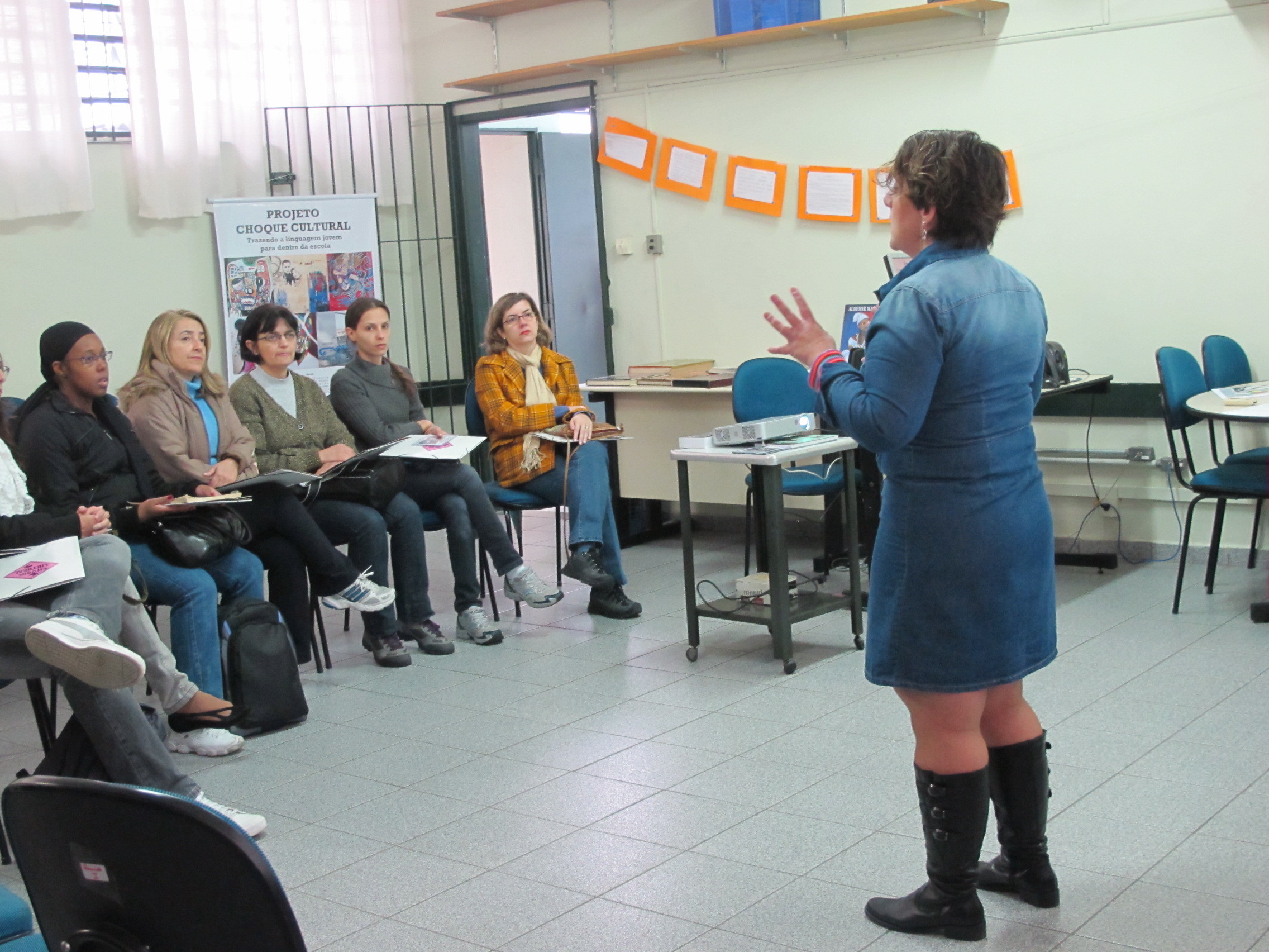 Primeira formação de professores que dei pelo Instituto Choque Cultural, na diretoria regional de ensino centro-oeste, a parceria durou quatro anos.