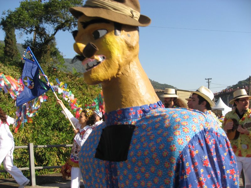 Festival de Inverno com o grupo de Cavalo Marinho, Coletivo Manjarra. Uma manobra da dança.