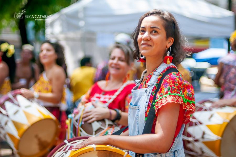 Saída do Cordão da Dona Micaela Vieira, na Penha.